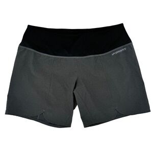 Brooks Women's Running Shorts Medium Black Gray Lightweight Activewear